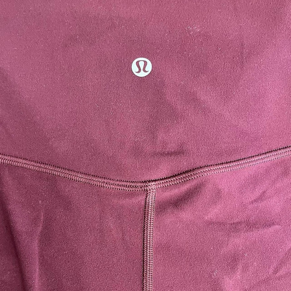 Lululemon Burgundy Athletic leggings